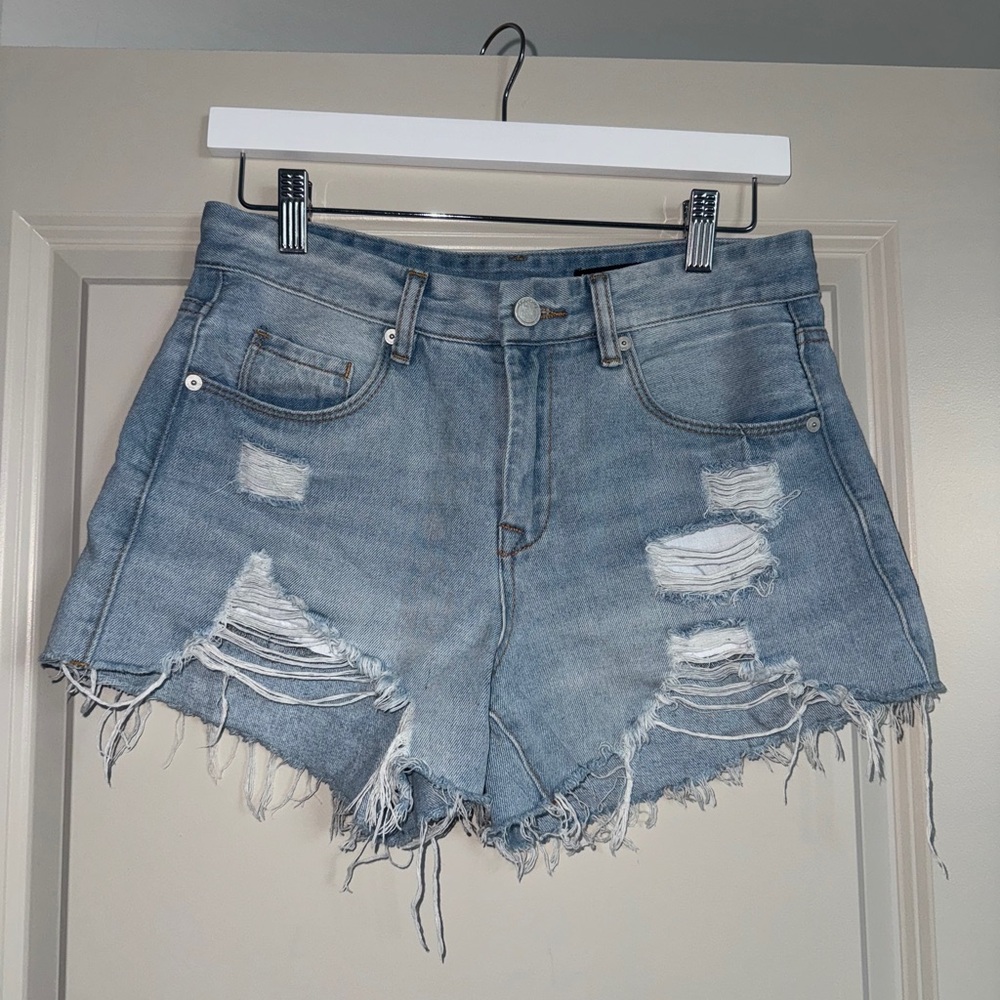 Light Blue Denim Shorts